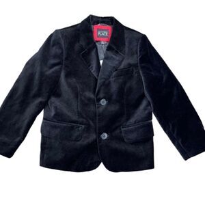 The Children's Place NWT Boys Black Velvet Blazer Size 5